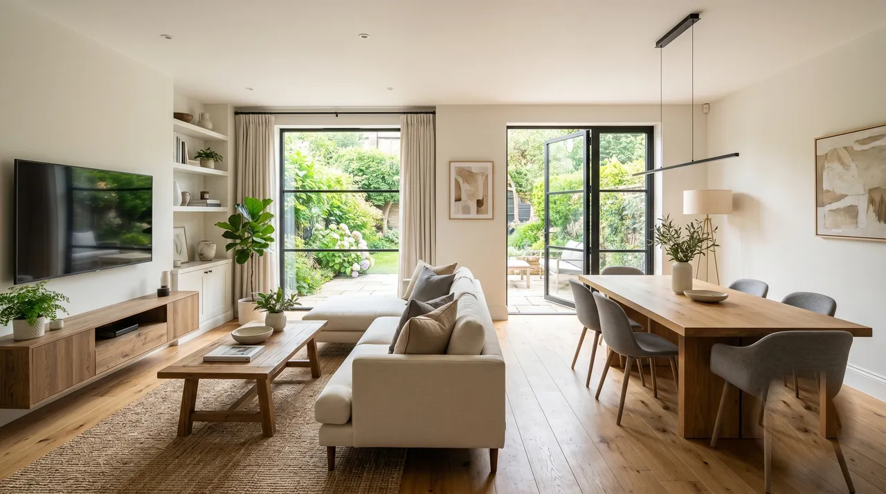 A beautifully renovated open-plan living space that adds value to a home