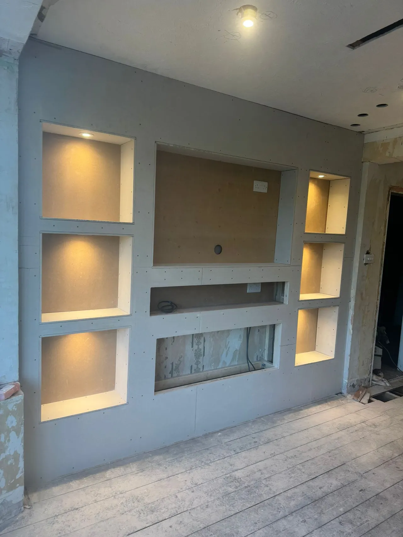 Media Walls project by Active Renovations in Ashford & Kent